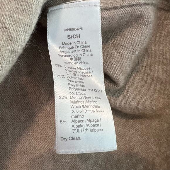 Madewell‎ Women's Merino Wool Alpaca Light Tan Crewneck Sweater Size Small - Picture 5 of 9